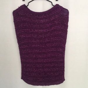 White House Black Market Plum Short Sleeve Top